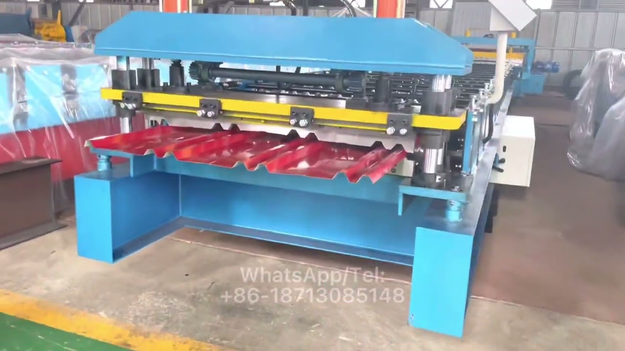 Twins ribs roofing machine