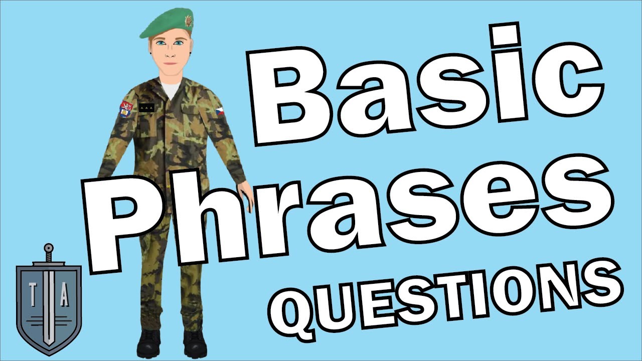 BASIC PHRASES Questions - typical questions at STANAG level 1 exam