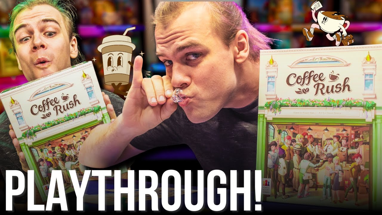 Opening our own Cafe! Coffee Rush Boardgame Playthrough