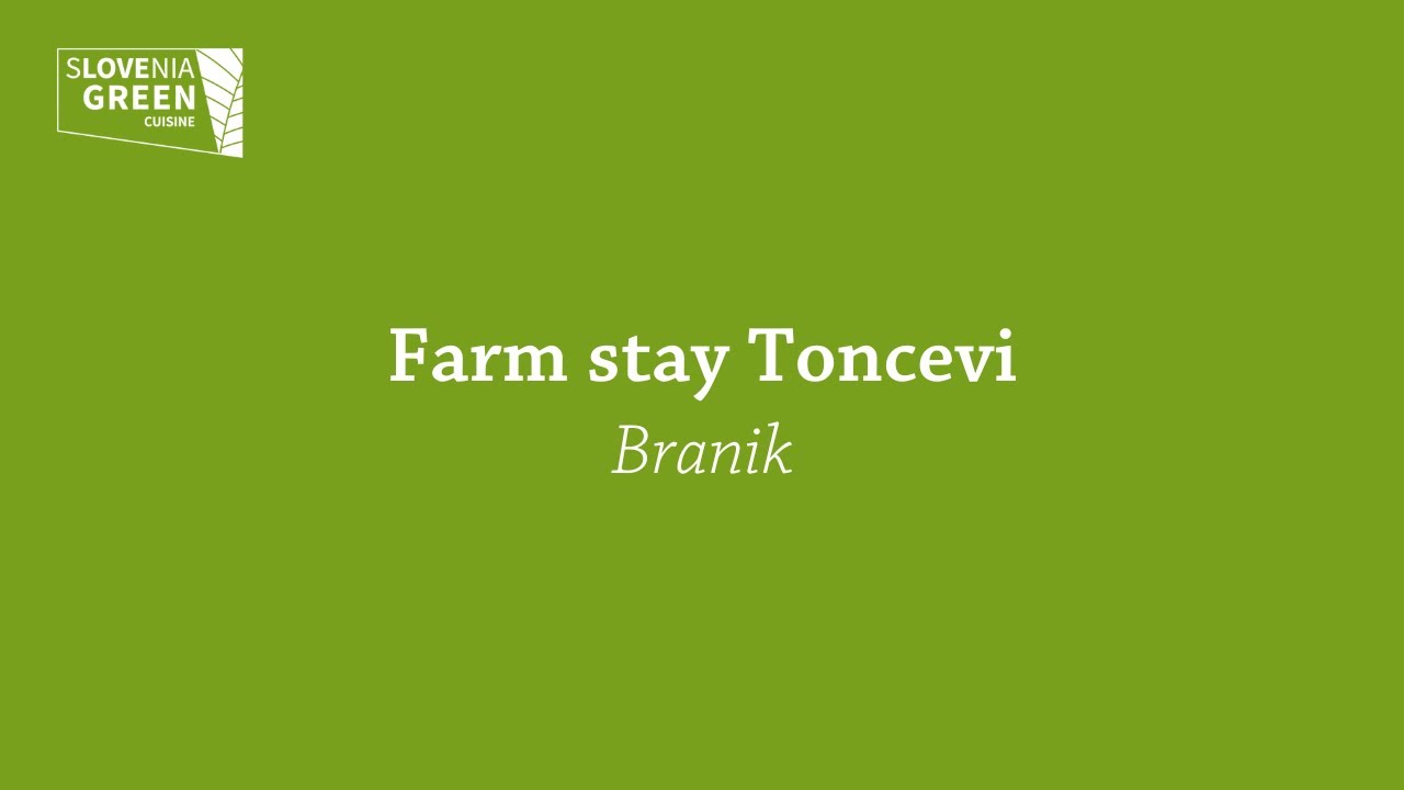 Slovenia Green Cuisine: Farm stay Toncevi