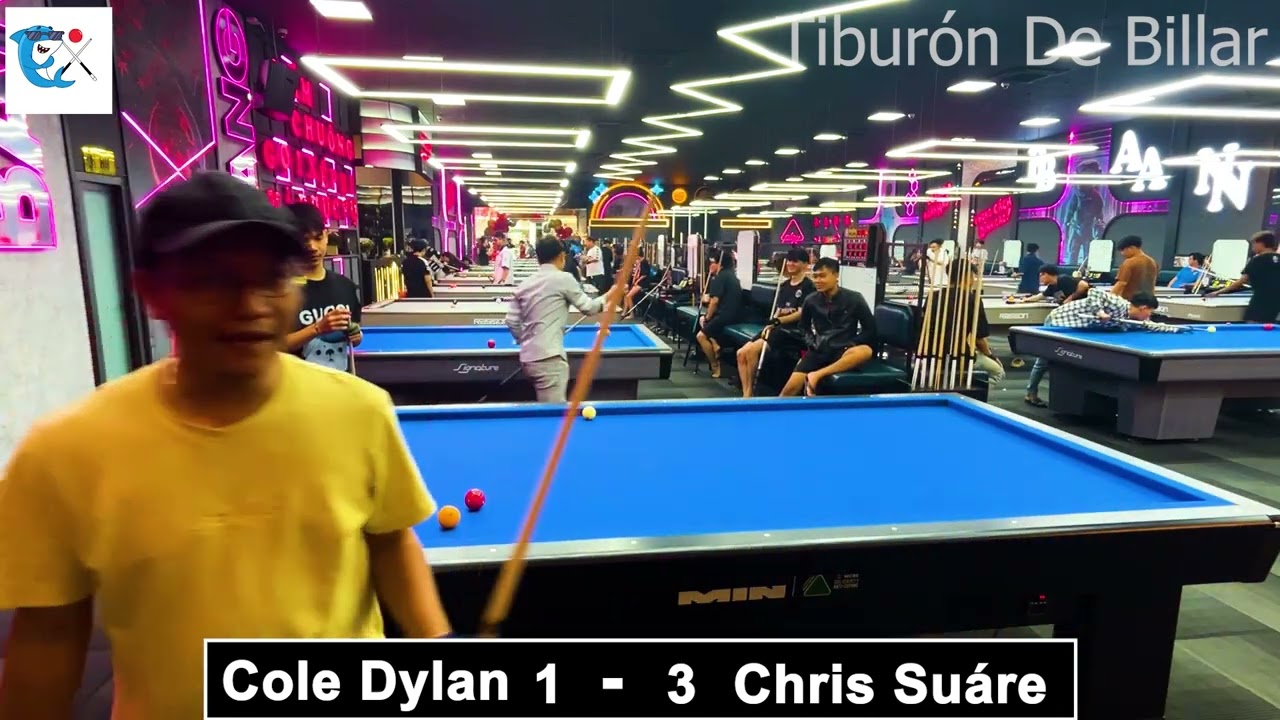 3 Bandas | Cole Dylan vs Chris Suáre Race to 9 | Tiburón De Billar