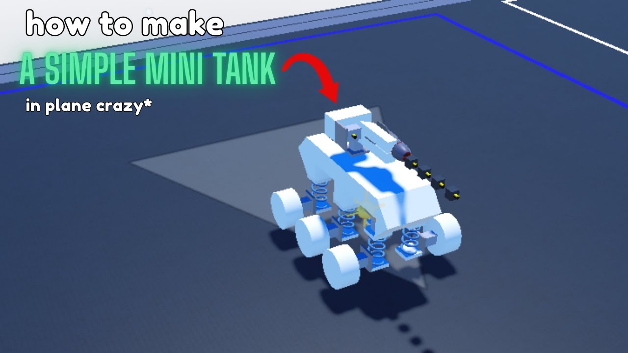 How to build a simple mini tank in Roblox 2026 Plane Crazy!