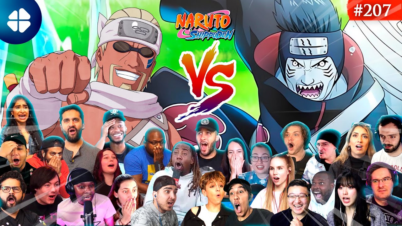 Killer Bee VS Kisame 👊🔥 Reaction Mashup 🇯🇵 Shippuden 207   [ナルト 疾風伝] [海外の反応]