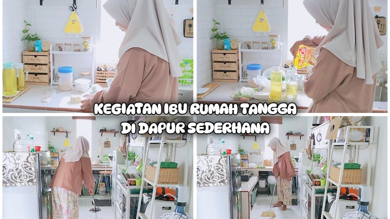 Kegiatan Ibu Rumah Tangga di Dapur Sederhana||IRT Produktif