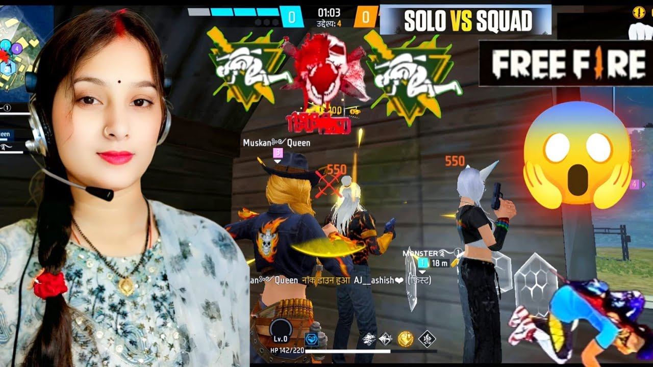 Hindi And Bhojpuri Language Me Free Fire Gameplay Funny 🤣 live stream