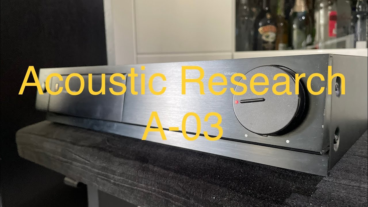 Acoustic Research A-03 integrated amplifier verst&auml;rker wzmacniacz stereo ...demo...