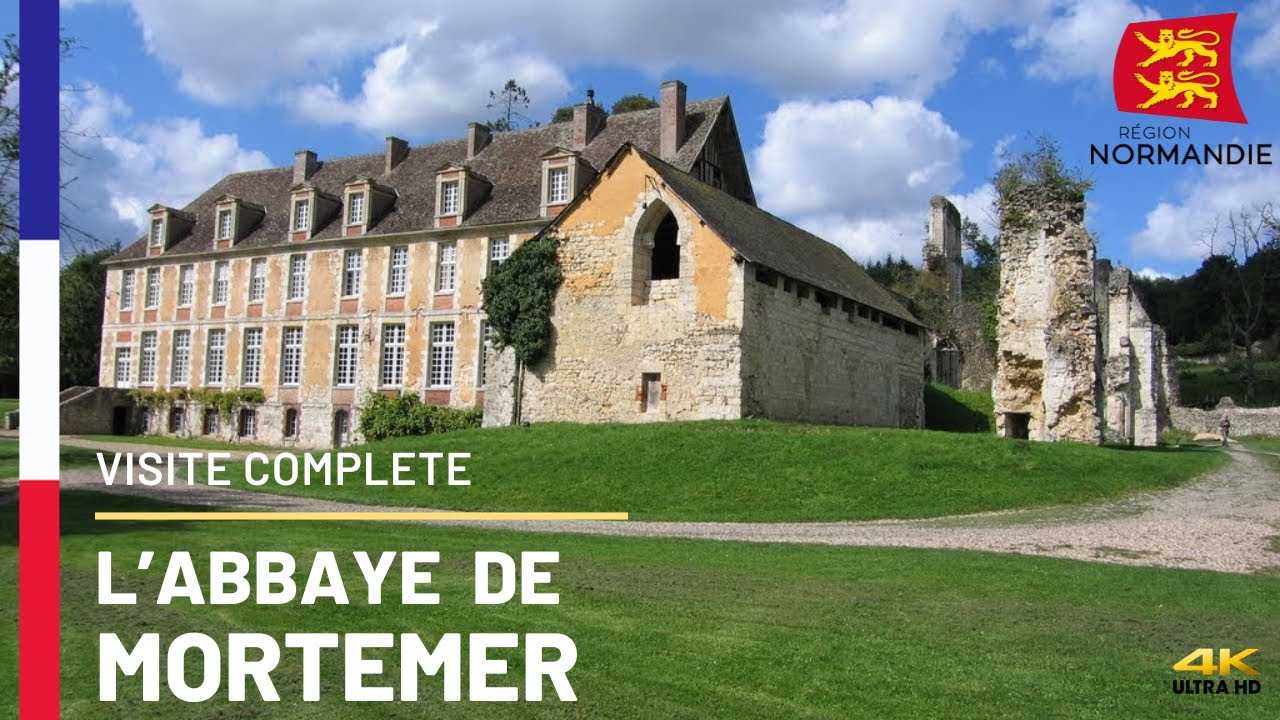 Visite de l&rsquo;Abbaye de Mortemer en Normandie (4k) 🇫🇷 ☀️ ⛪️ 👻