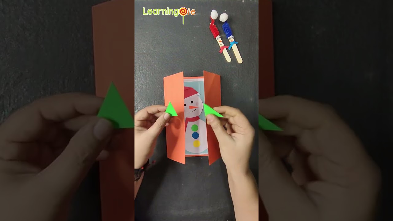 DIY Christmas Card Ideas | Handmade Christmas Greeting Card | Easy Art & Craft #shorts #trending
