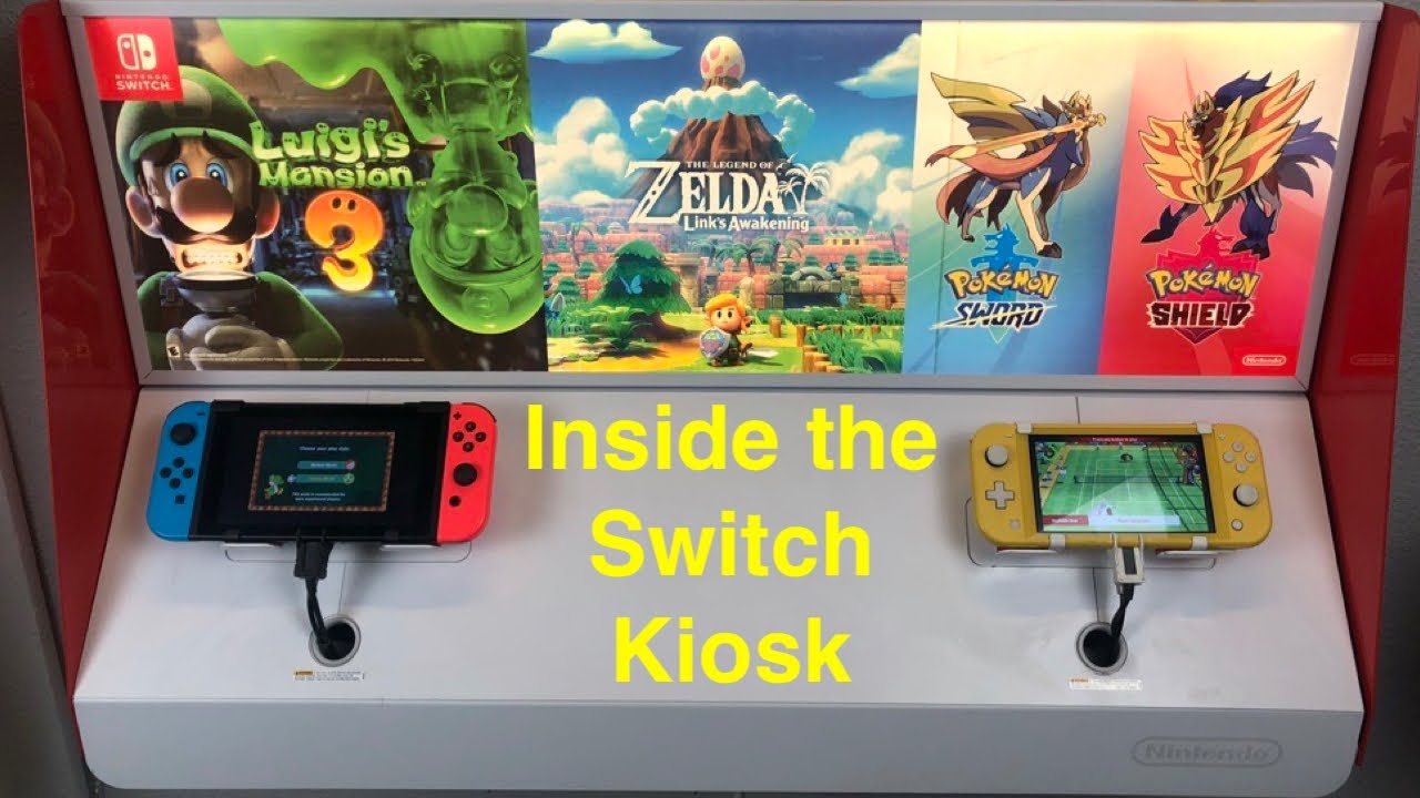 Inside Nintendo Switch Kiosk.