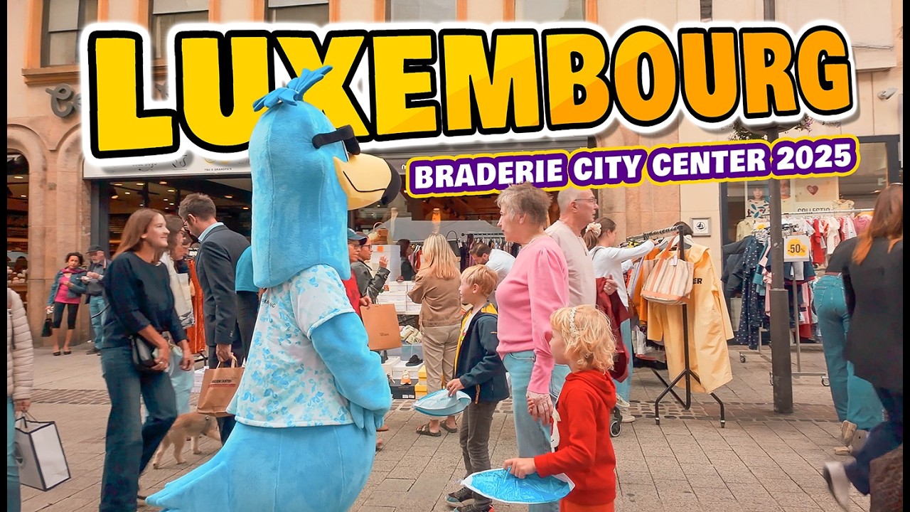 The Braderie Street Sale on City Center LUXEMBOURG 🇱🇺 WALKING TOUR SEP 2025