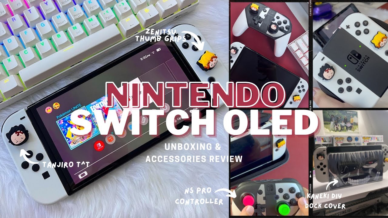Nintendo Switch OLED WHITE Unboxing, Accessories + Review [Shopee & LAZADA Finds] Philippines ♡