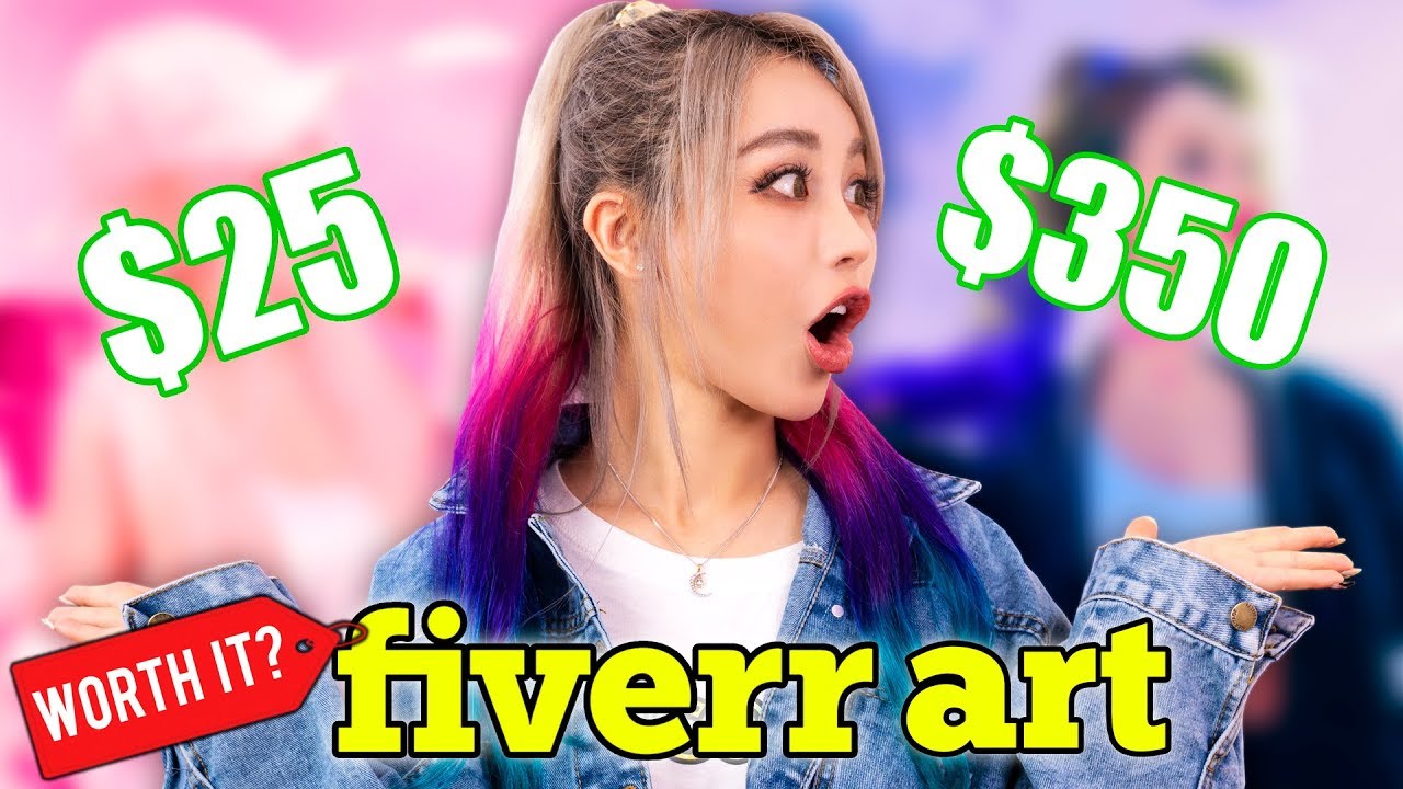 Я заплатила профессиональным художникам с Fiverr за то, чтобы они меня нарисовали! Сравнение деше...