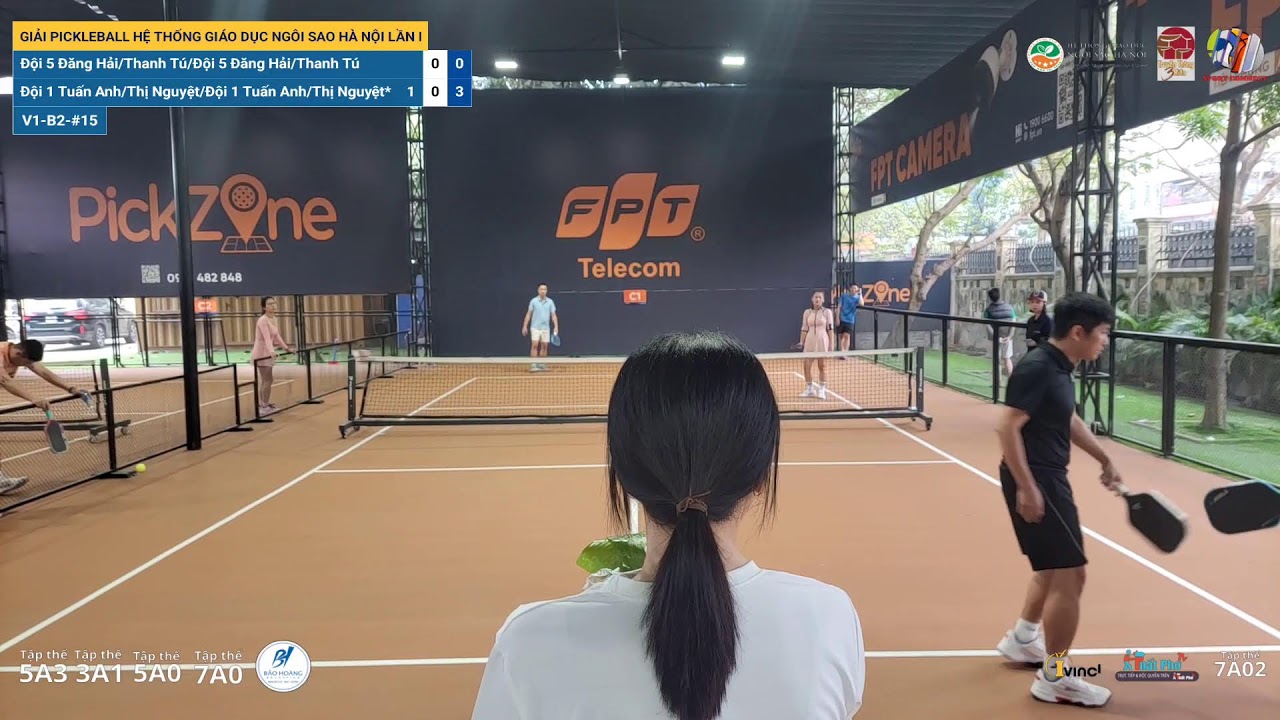 GIẢI PICKLEBALL HỆ THỐNG GIÁO DỤC NGÔI SAO HÀ NỘI LẦN I: TRẬN ĐẤU V1-B2-#13