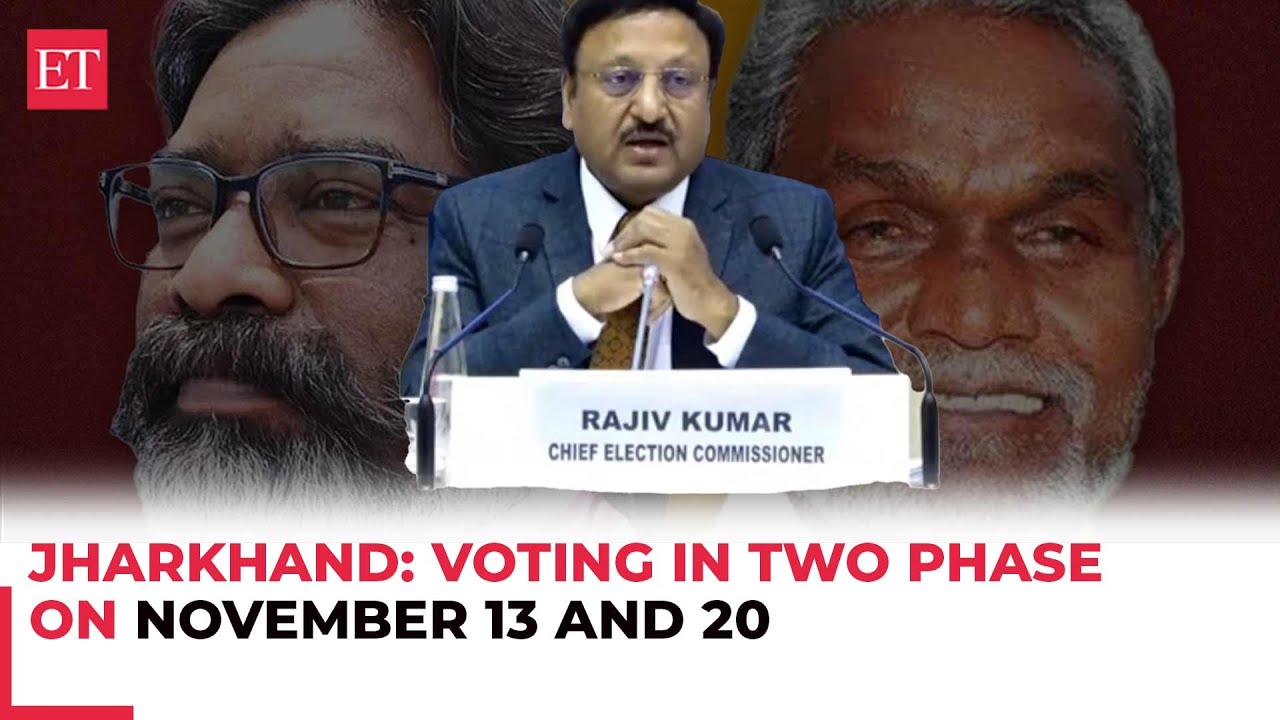 Jharkhand election 2024: Voting in two phase on November 13 and 20; results on November 23