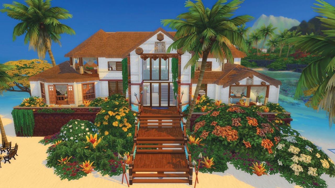 LES PLUS BELLES CONSTRUCTIONS DE LA GALERIE | Sims 4 - Spécial îles paradisiaques