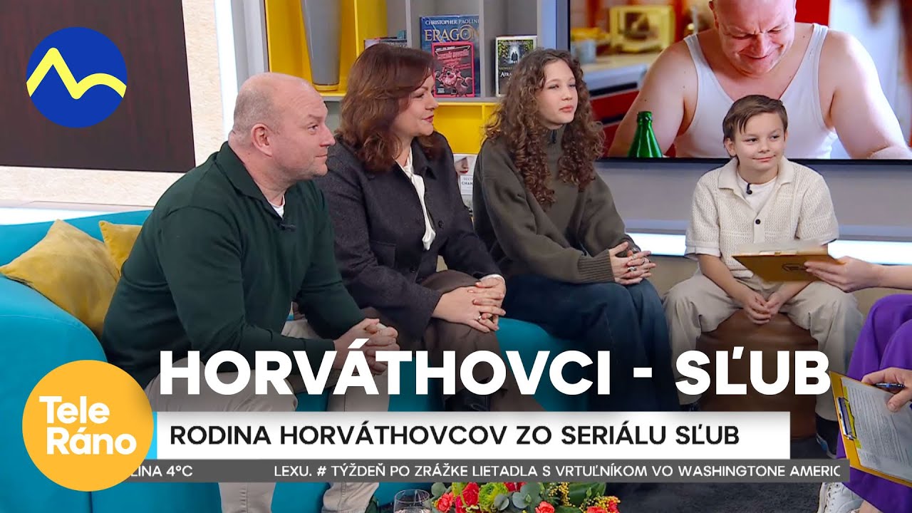 Horváthovci v seriáli Sľub | Teleráno