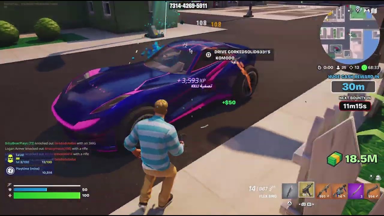 16 Minutes of Eliminations (Fortnite The Hood)