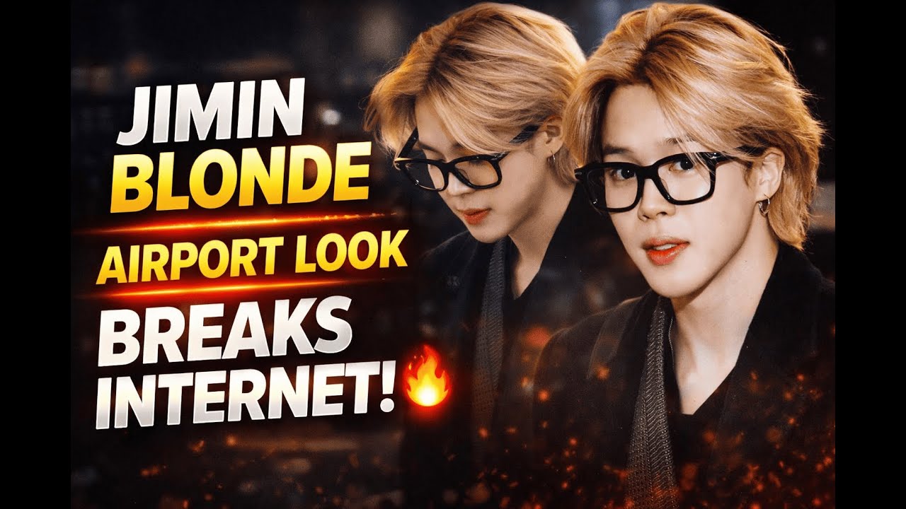 Светлые волосы Чимина из BTS в аэропорту всех шокировали! Фанаты не перестают кричать: «Идеально!»