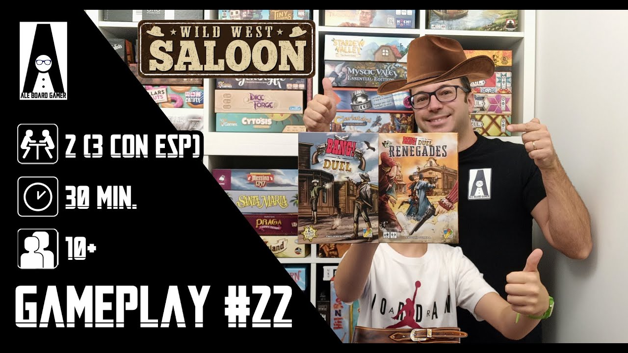 Gameplay #22 (e mini tutorial): una partita completa a Bang! Duel con l'espansione Renegades!
