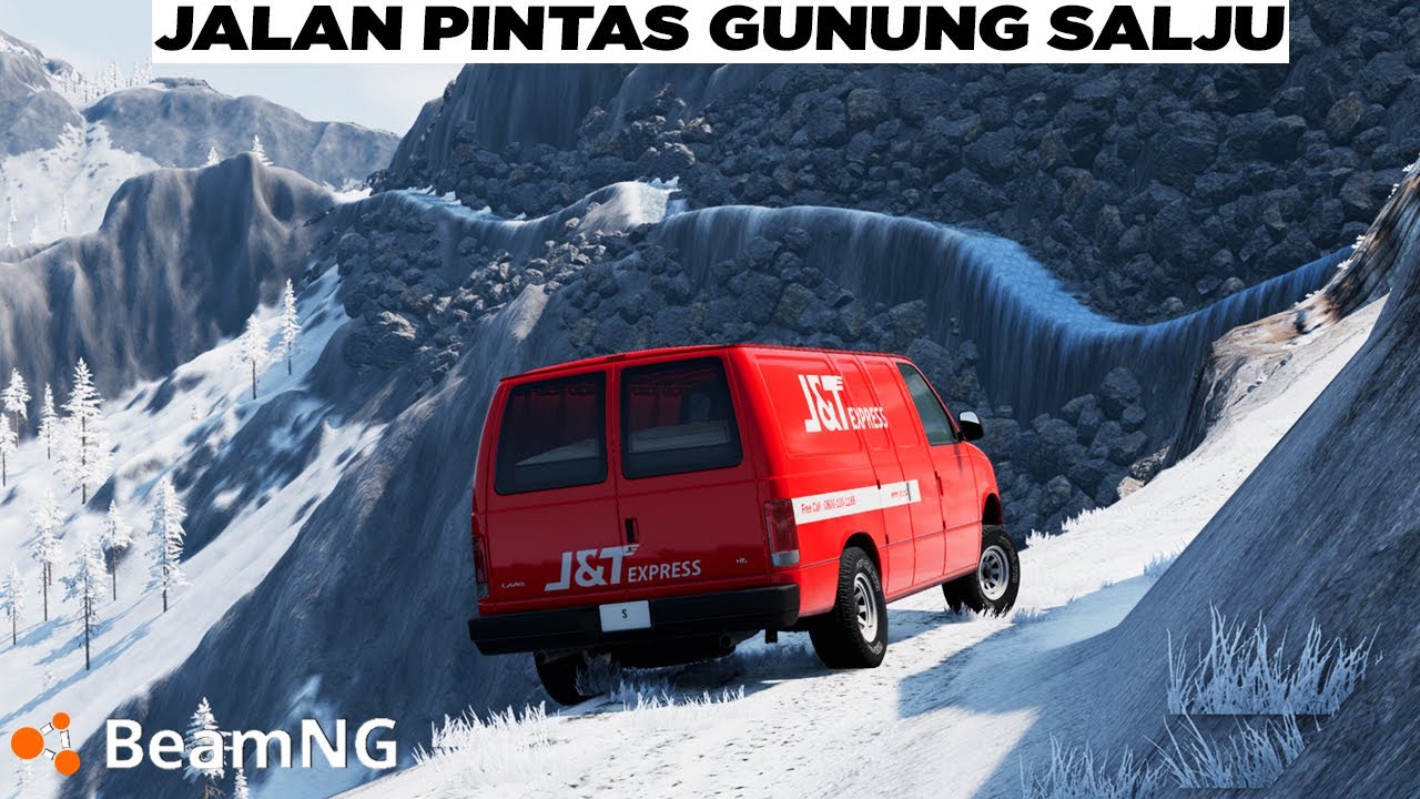Aku Kirim Paket Melewati Gunung Salju yg Mem4tikan 😭😭 BeamNG Drive Gameplay Indonesia