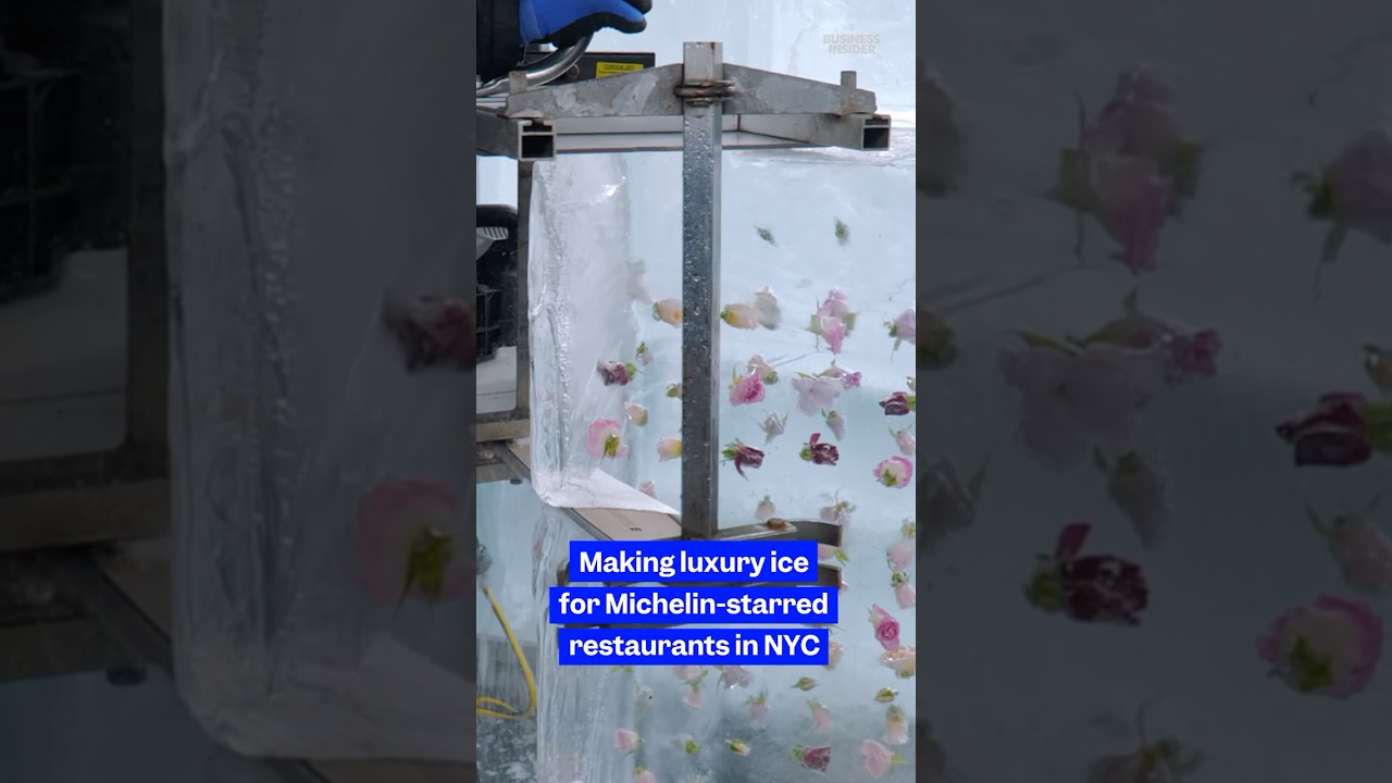 Here's how #luxury #ice is made for Michelin-starred #restaurants in NYC. #water #bars