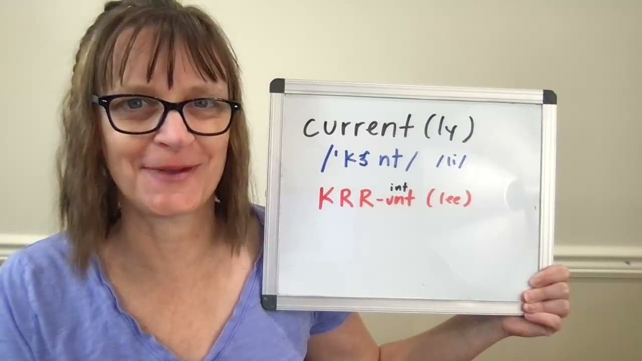 How to Pronounce Current and Currently