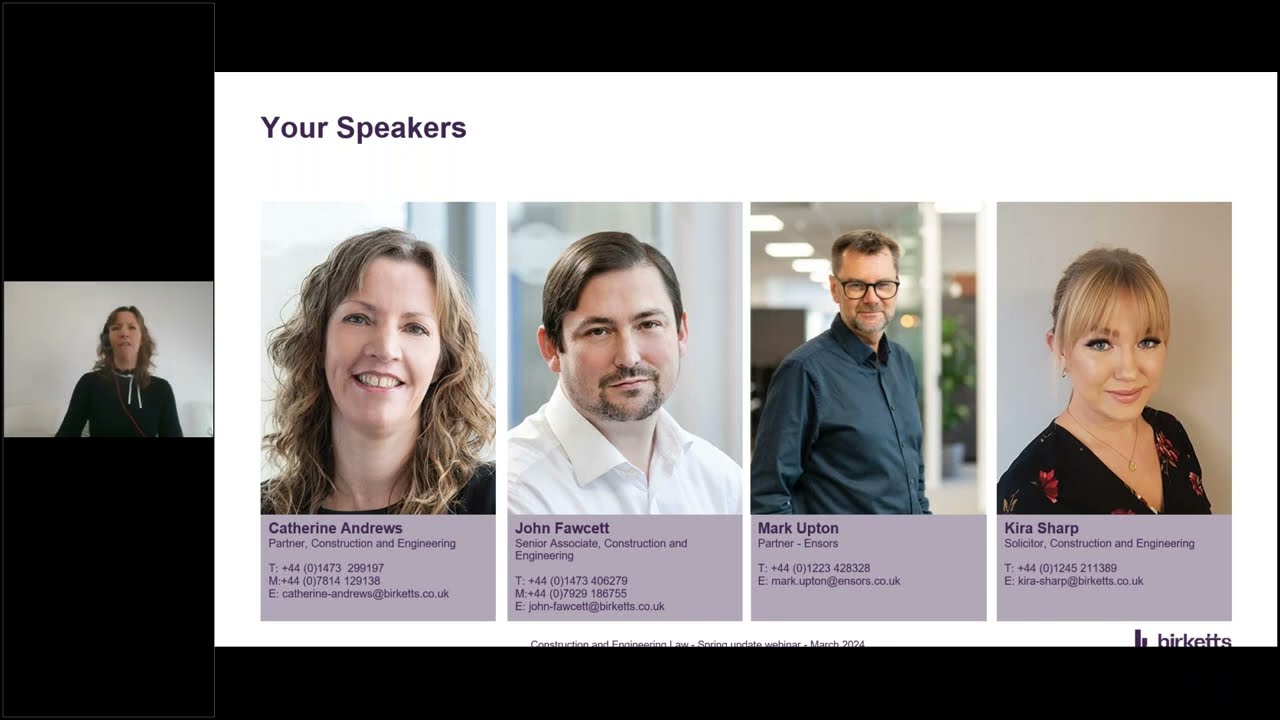 Construction and engineering law - Spring update, 2024. By Birketts.