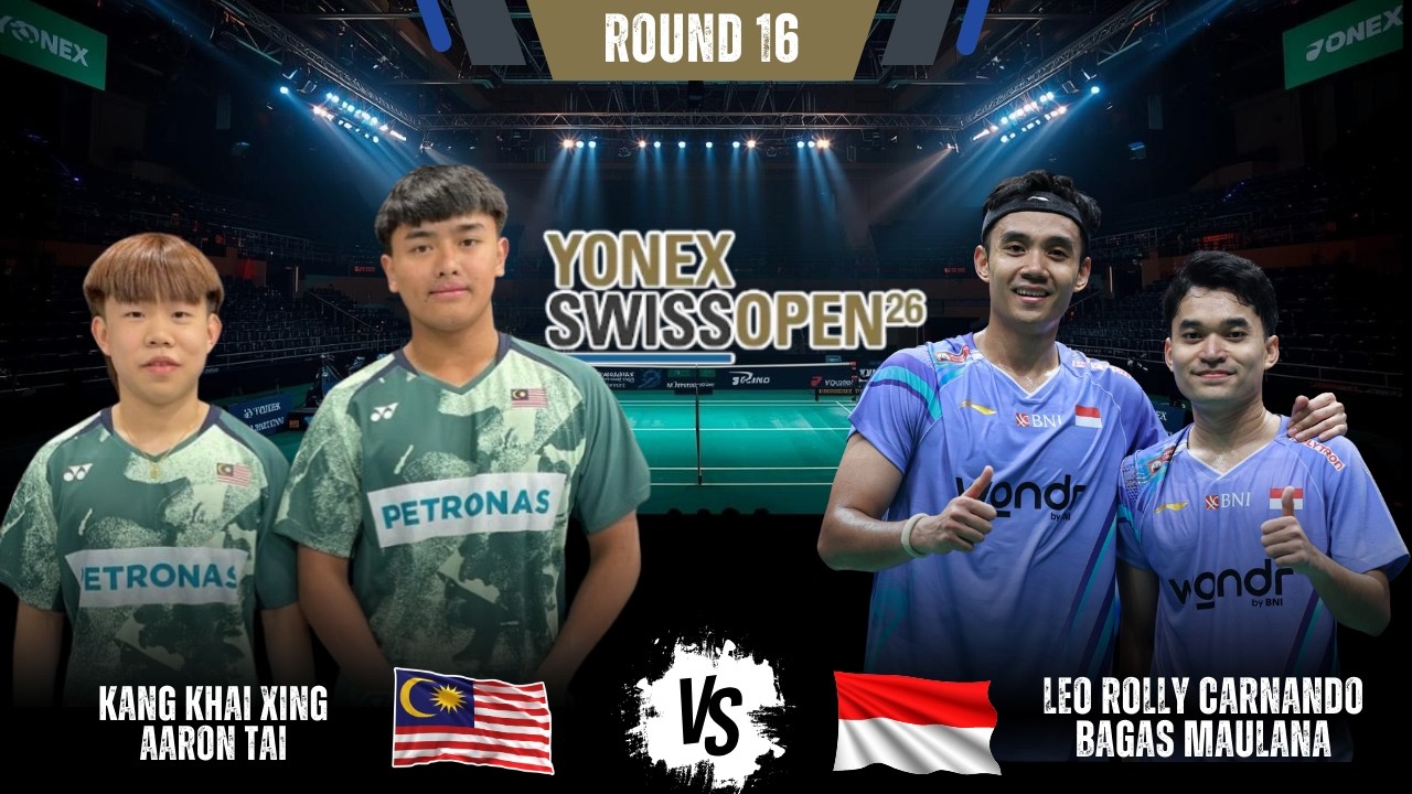 Fantastic PLAY! Leo/Bagas (INA) vs KANG Khai Xing/AARON Tai (MAS) | Swiss Open 2026 Badminton
