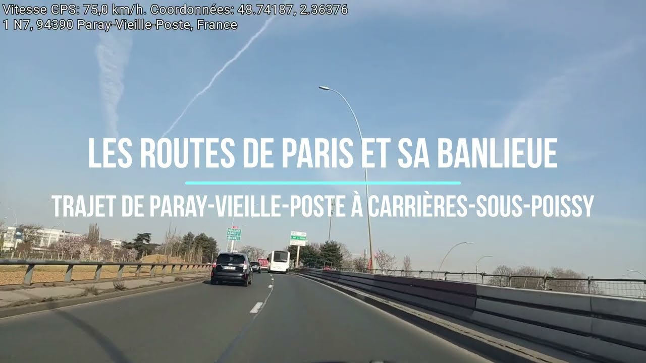 Sur les routes de Paray-vieille-poste à Carrières-sous-poissy