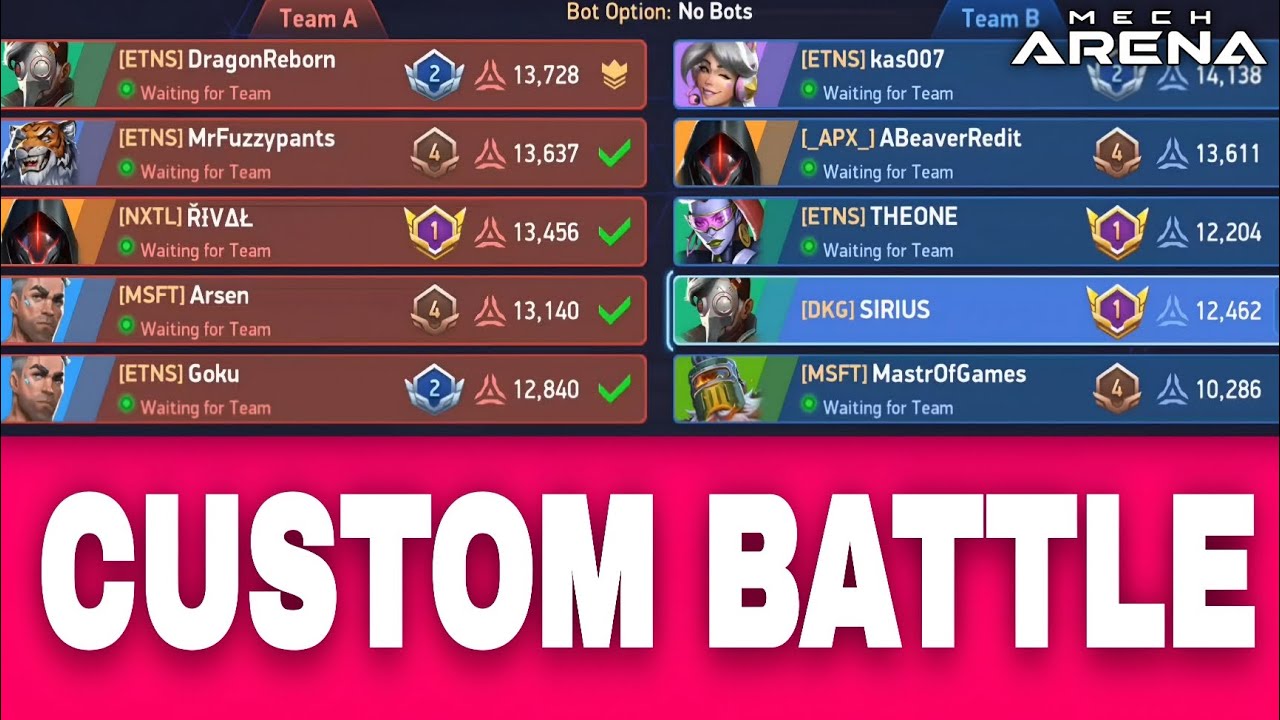 Crazy & Intense Custom Battle | Mech Arena #mecharena 