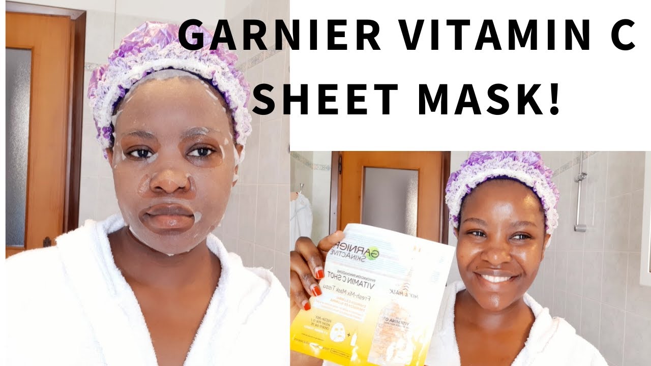 GARNIER VITAMIN C SHEET MASK REVIEW/FRESH MIX BOOSTER SERUM
