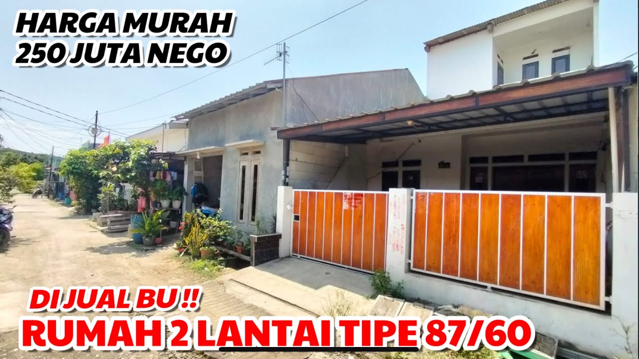 DIJUAL BU !! RUMAH 2 LANTAI TIPE 87/60 || HARGA MURAH 250 JUTA || 100% TIDAK PERNAH BANJIR 