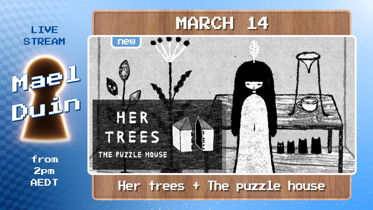 🔴LIVE:  🌳 Her trees + The puzzle house