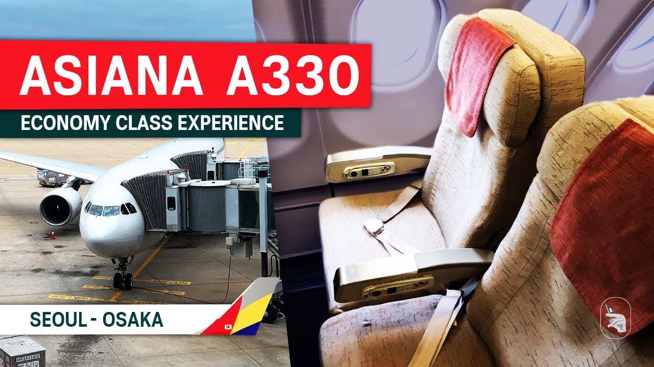 Asiana Airlines A330 Economy Class Review | Seoul to Osaka Flight Report