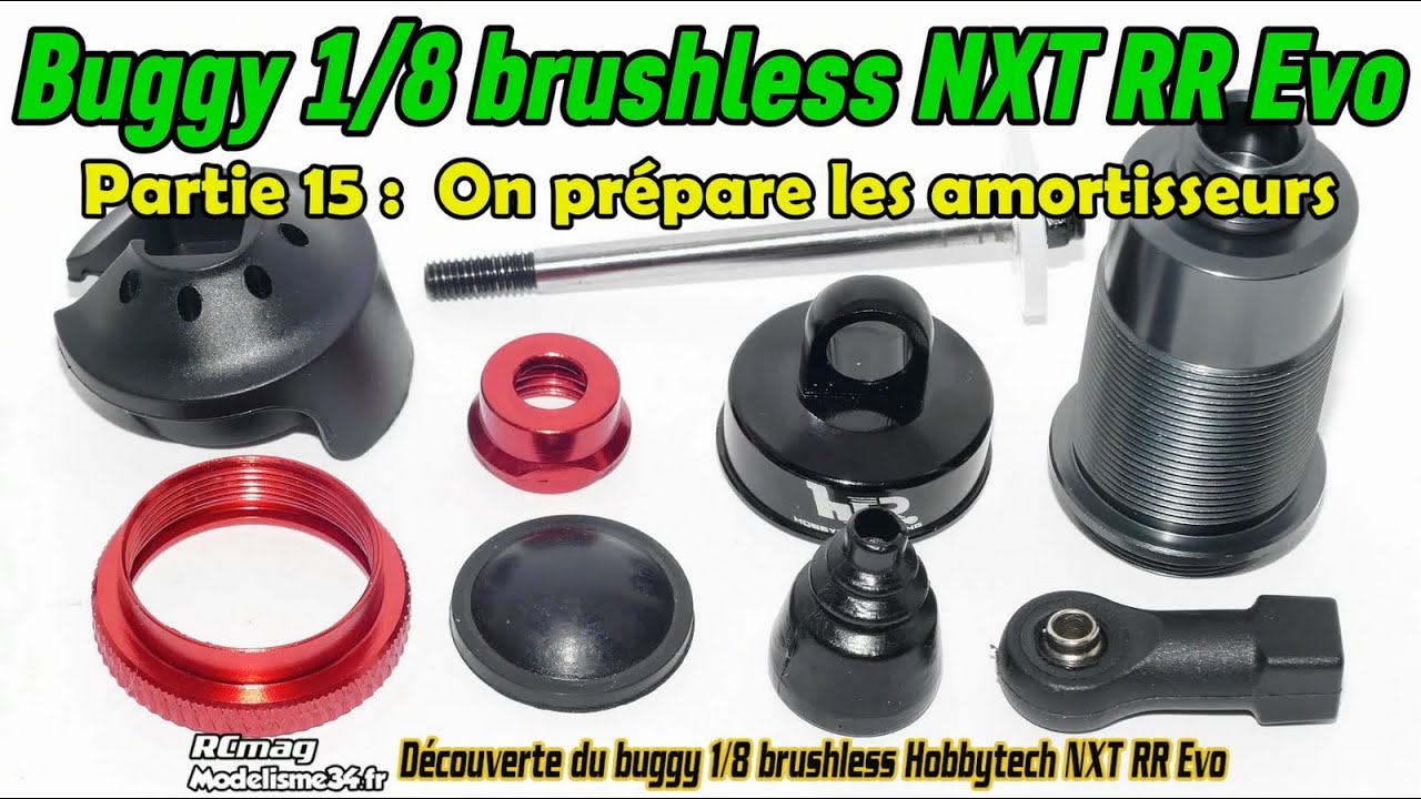 Buggy 1/8 NXT RR Evo brushless 2025 - Partie 15 on fini avec les amortisseurs avant les essais