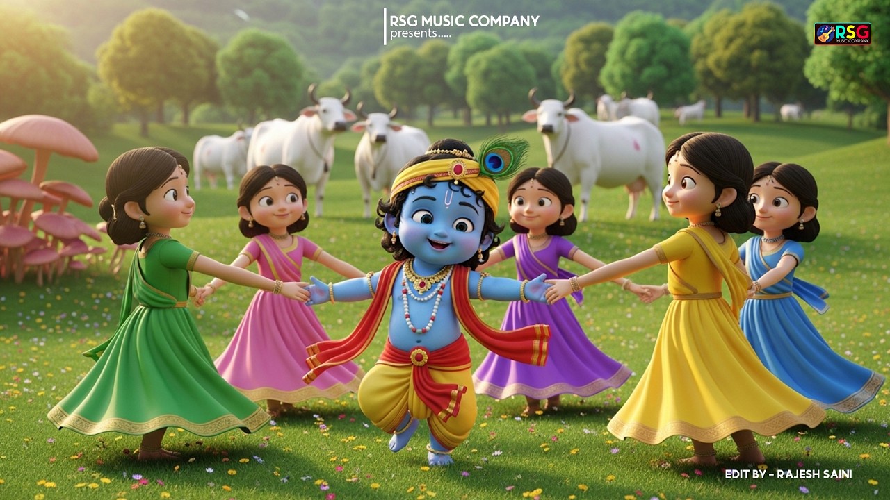 Choti Choti Gaiya, Chote Chote Gwal | छोटी छोटी गैया | #Little Krishna Bhajan - Krishna Bal Leela