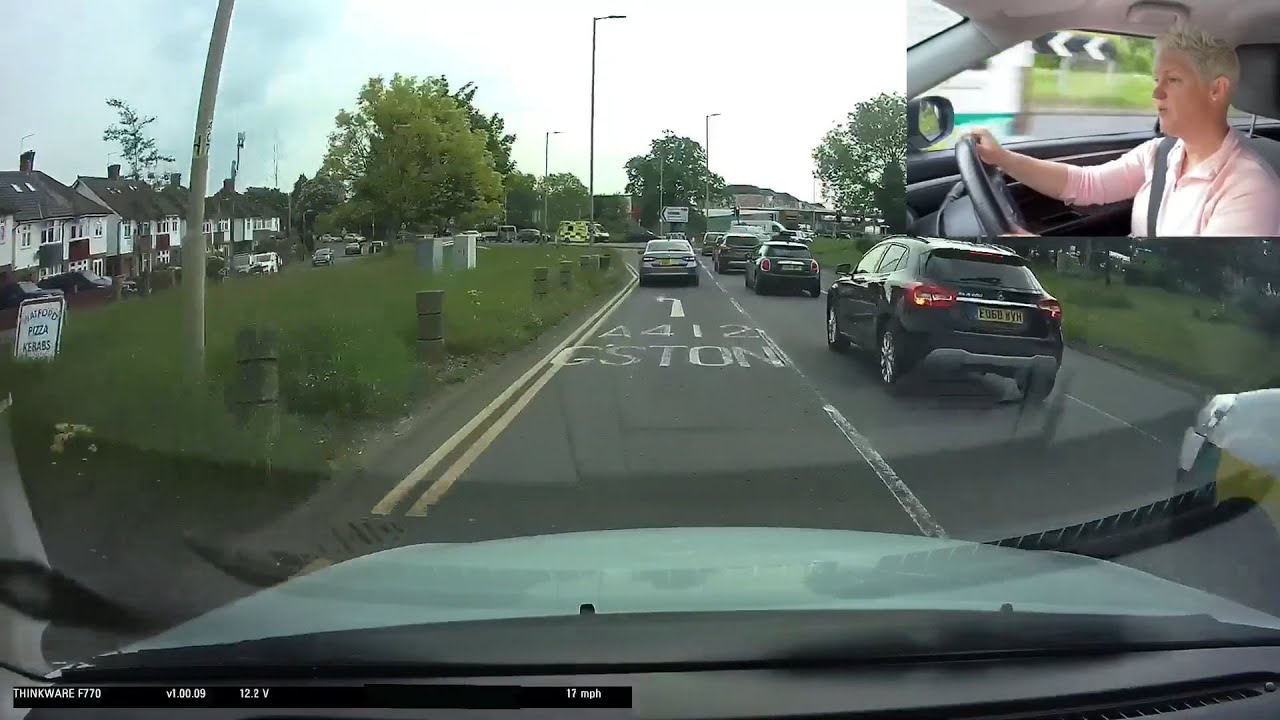 Watch how to drive to pass your driving test. A Watford test route SatNav The Dome & around Garston