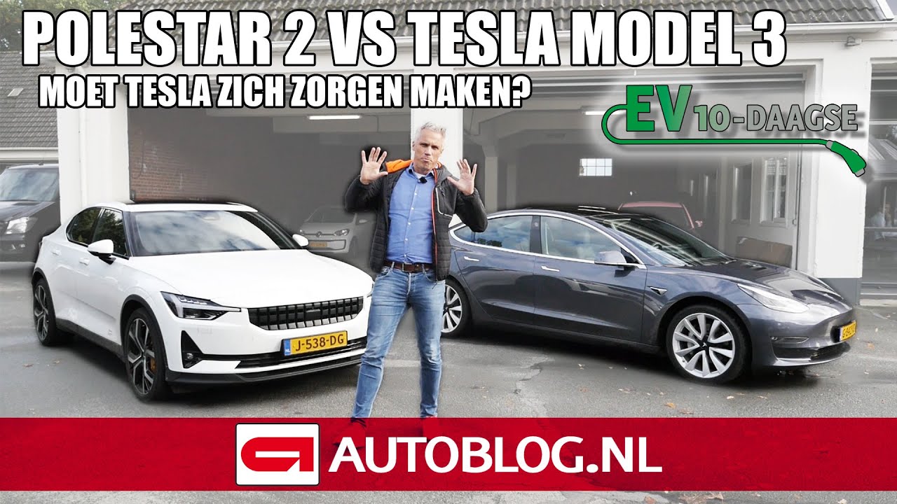Dubbeltest: Polestar 2 vs Tesla Model 3