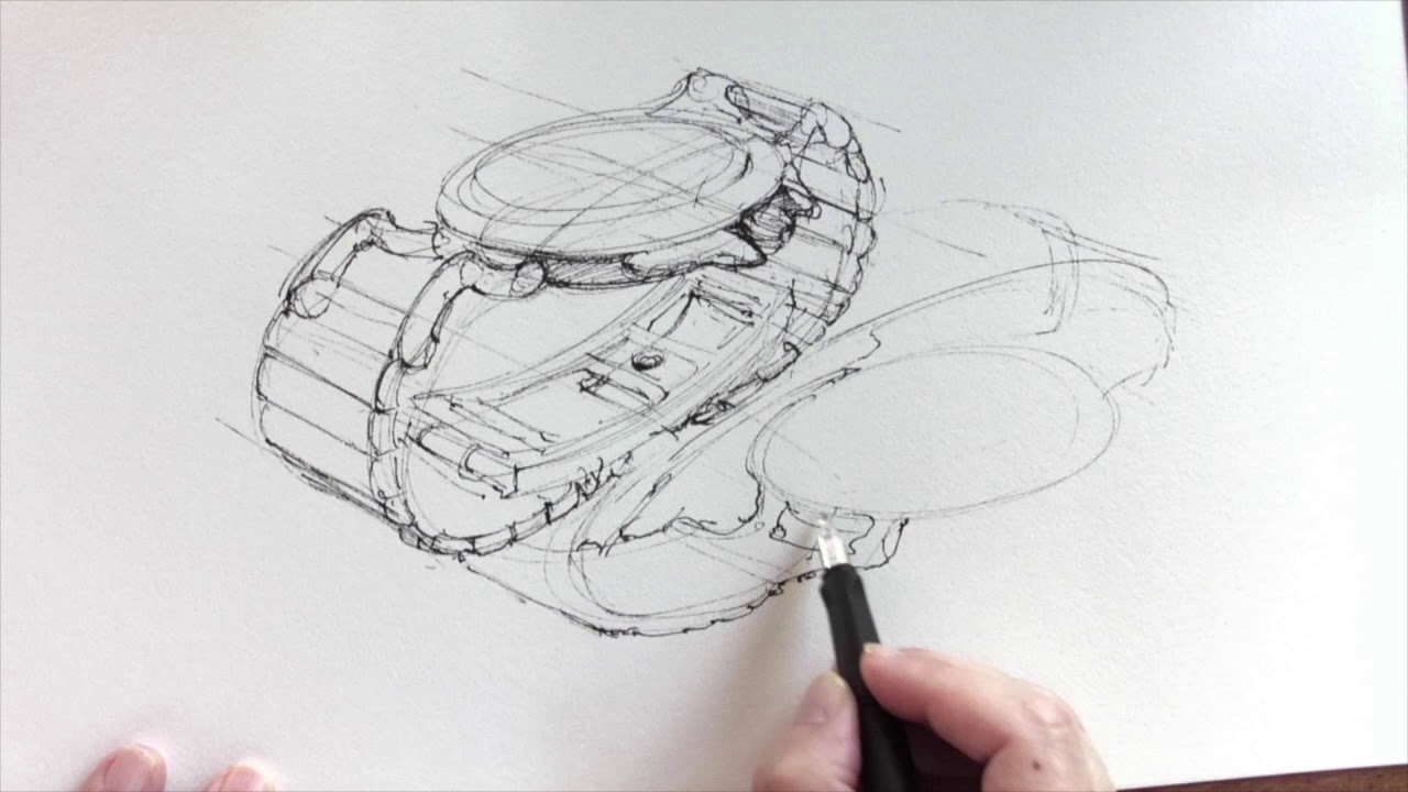 Drawing the wristwatch 