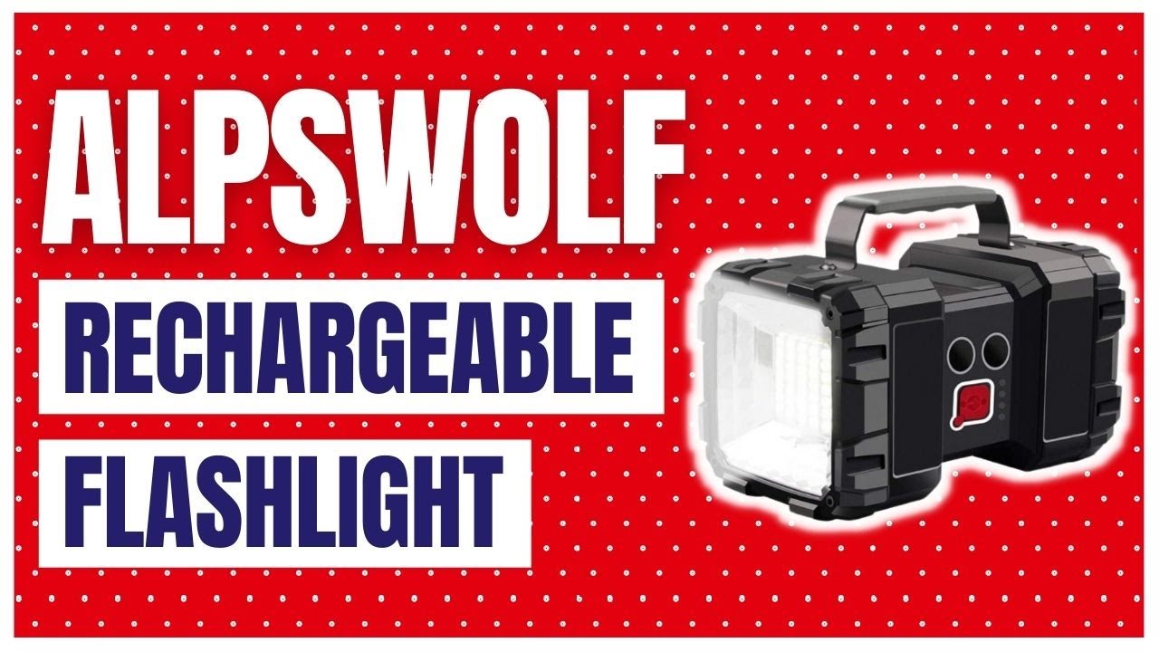 AlpsWolf Rechargeable Flashlight, LED Spotlight Flashlight