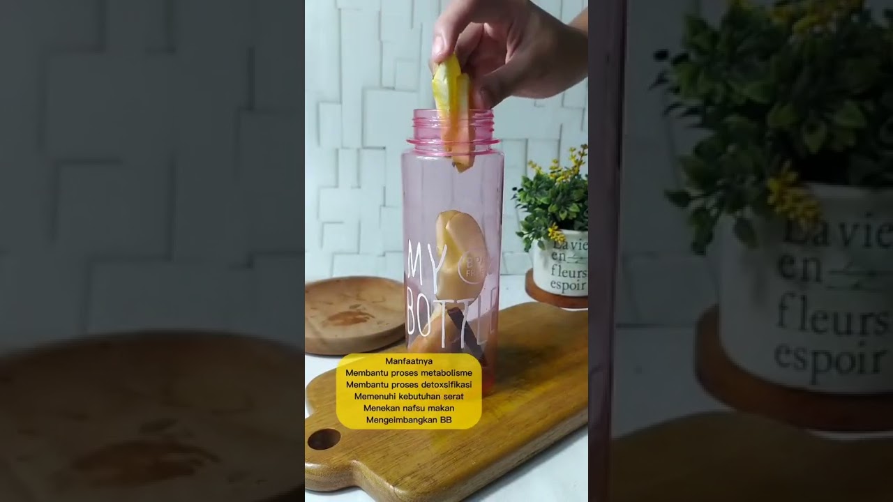 Infused Water Apel dan Kayu Manis