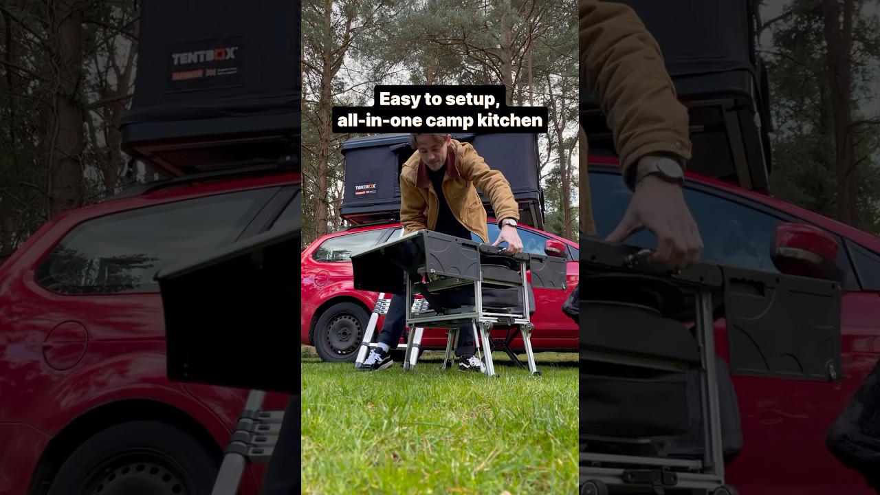 What's your go to camp breakfast? The KitchenBox &ndash; a complete kitchen built into a compact box🍳🍽
