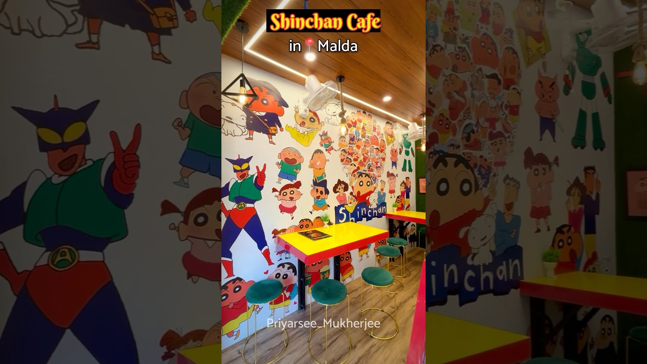 Shinchan Cafe😍now in Malda #ytshortsindia#shinchan#cafe #malda#viralshort#foodlover#ytshorts#vlog