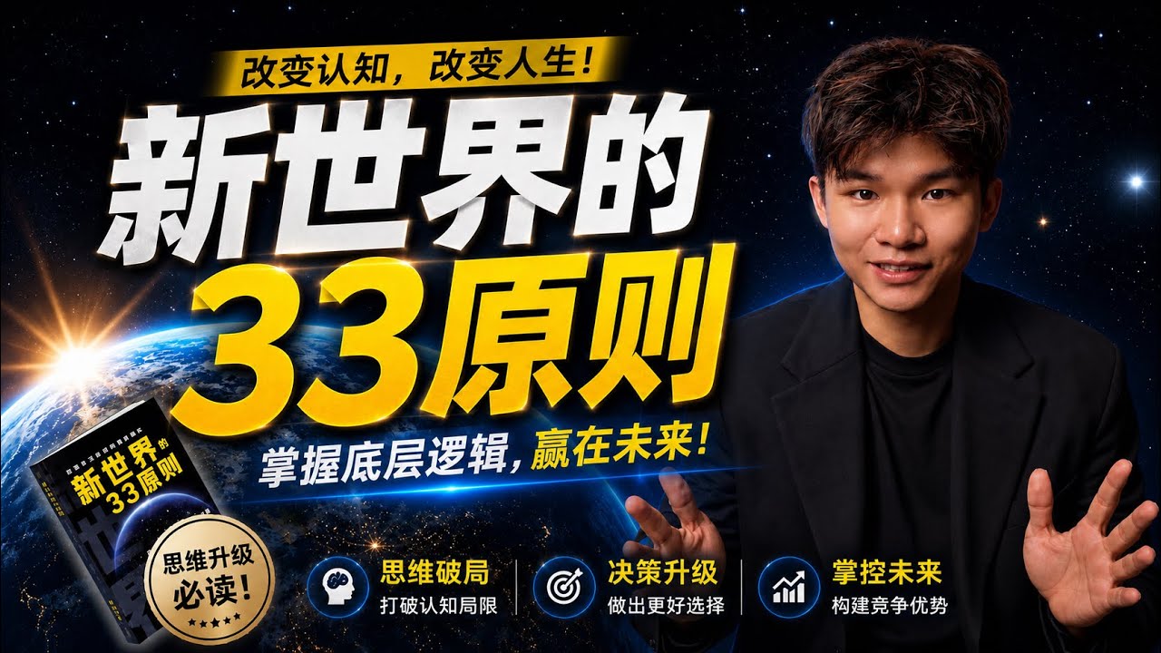 只要你懂这33个原则，你的人生会完全不同！【新世界的33原则】