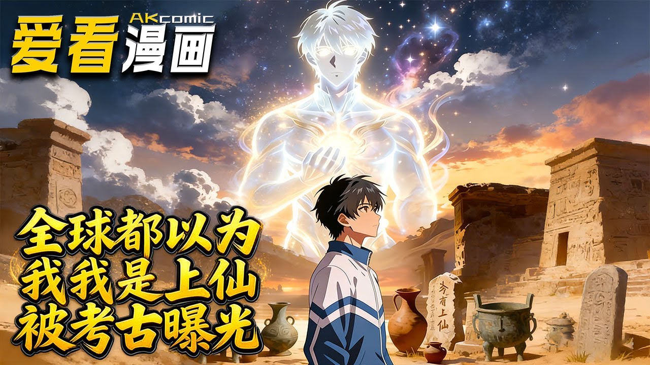 🔥【新番全集来袭】《被考古曝光，全球都以为我是上仙》高二生靠三星堆神树穿越，扮上仙攒百亿信仰，现代被信徒追捧、黑粉质疑，笑不活了！#穿越 #anime #爱看漫画 #玄幻