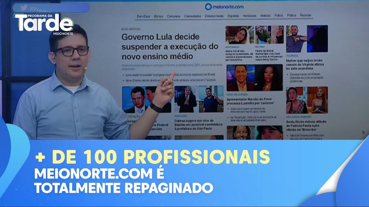 Portal meionorte.com estreia sua nova fase totalmente repaginado e com mais de 100 profissionais