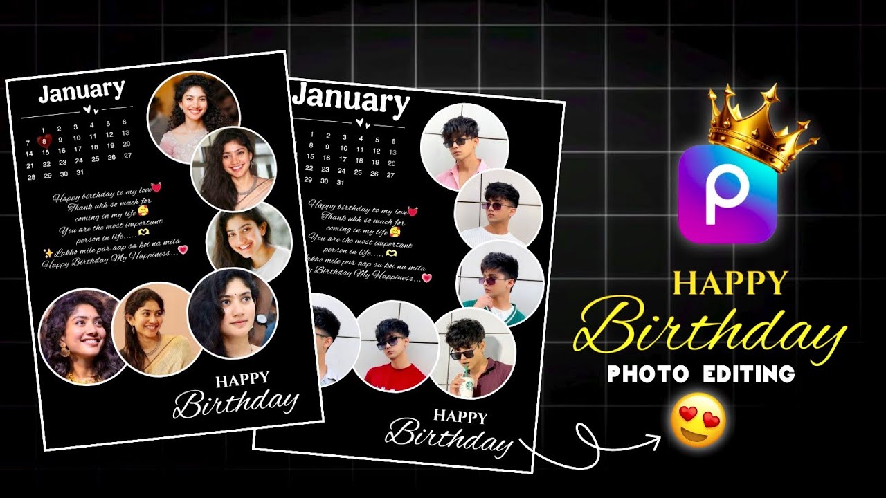 Birthday Poster Photo Editing In PicsArt | Instagram Happy Birthday Photo Editing In PicsArt
