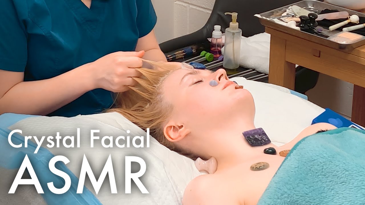 ASMR Crystal facial, reiki, sound healing (Unintentional ASMR, real ASMR) @Star Freudenberg