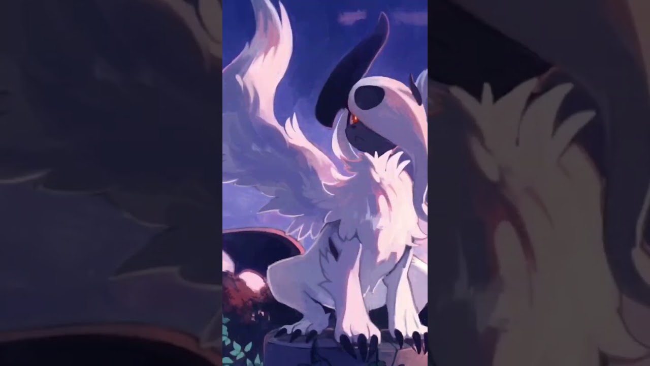 Mega absol & absol Pok&eacute;mon edit #duet #fypシ #edit #pokemonedit #megaabsol #absol