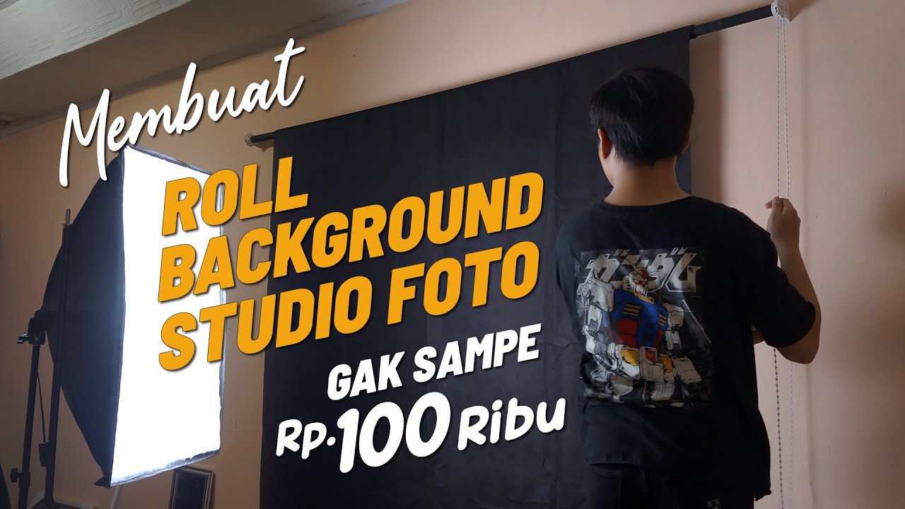 Membuat Roll Background Studio Foto murah DIY